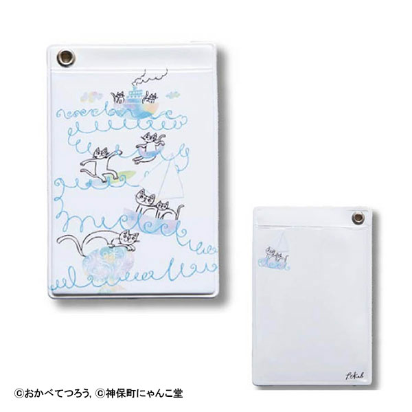 神保町にゃんこ堂 パスケース 定期入れ 猫 カードケース : ブック