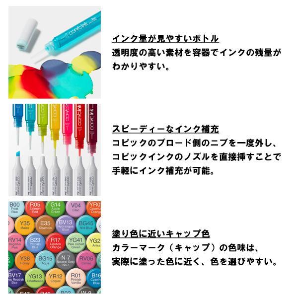 コピックインク G 緑 グリーン G20〜G99 COPIC 補充インク 12ml イラスト マーカー コミック アルコール染料 関連画像3