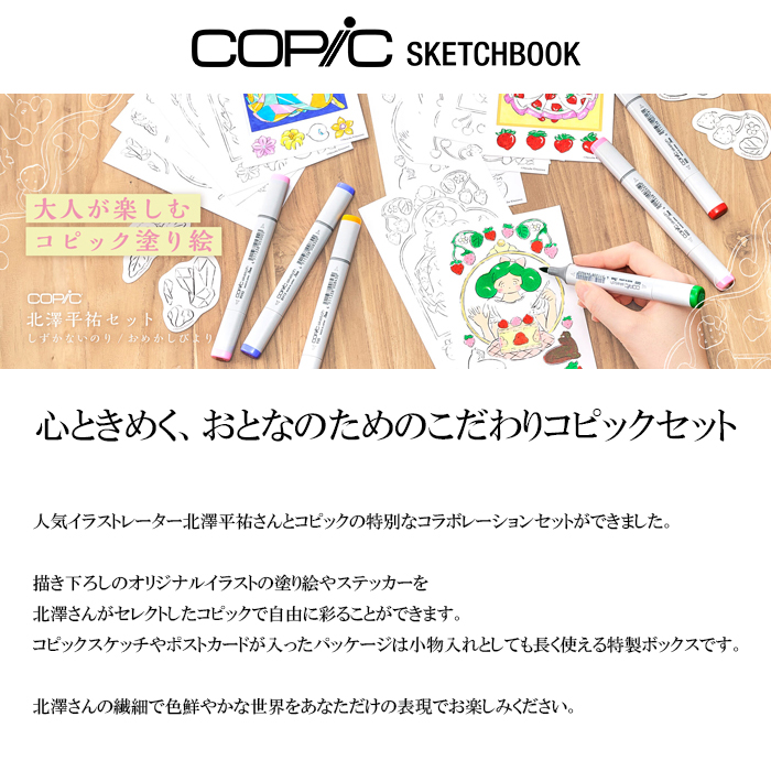 コピックスケッチ 限定コピック 北澤平祐セット コピックスケッチ6本