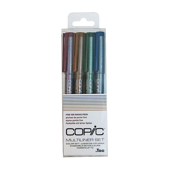 コピック（COPIC） マルチライナー 0.3mm 4本組カラーセット セピア