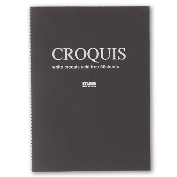 muse ホワイトクロッキーブック B3 Q-0353 無地 50枚入り スケッチ