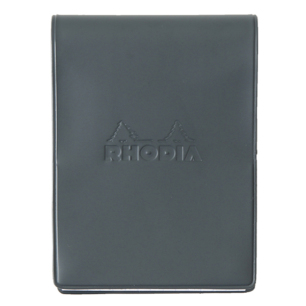 ロディア11 インカラー ダークグレー カバー付きメモ ブロックメモ RHODIA｜b-town