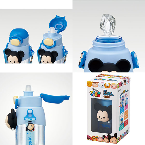 スケーター 立体マスコット付き ストローボトル 水筒 590ml skater
