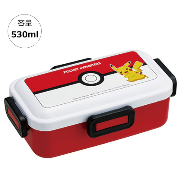 抗菌ふわっと弁当箱モンスターボール 1段 530ml PFLB6AG スケーター | スケーター