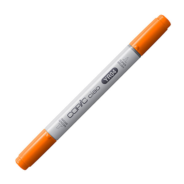 コピックチャオ YR04 1本 単品 クローム・オレンジ Chrome Orange 黄 オレンジ イエロー 朱 COPIC ciao マーカー コミック 漫画 イラスト｜b-town