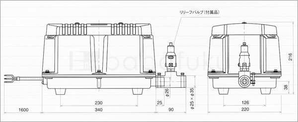 エアポンプ安永LW-400A3 60Hz 三相 合併浄化槽ブロワー フィッシング