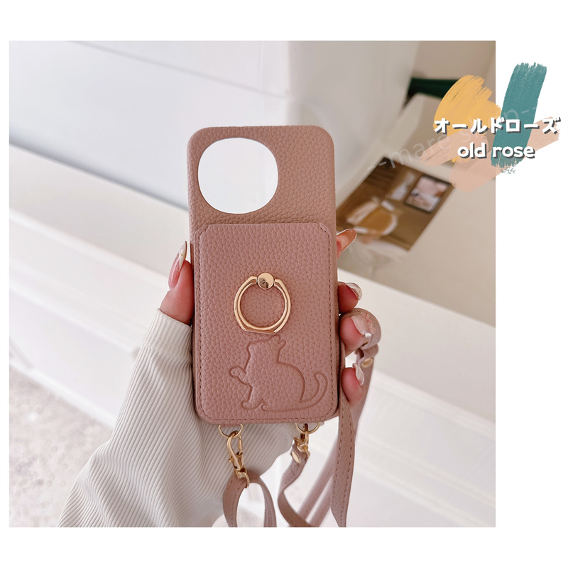 ミラー付き スマホケース ショルダー タイプ Google Pixel 7 8 9 a