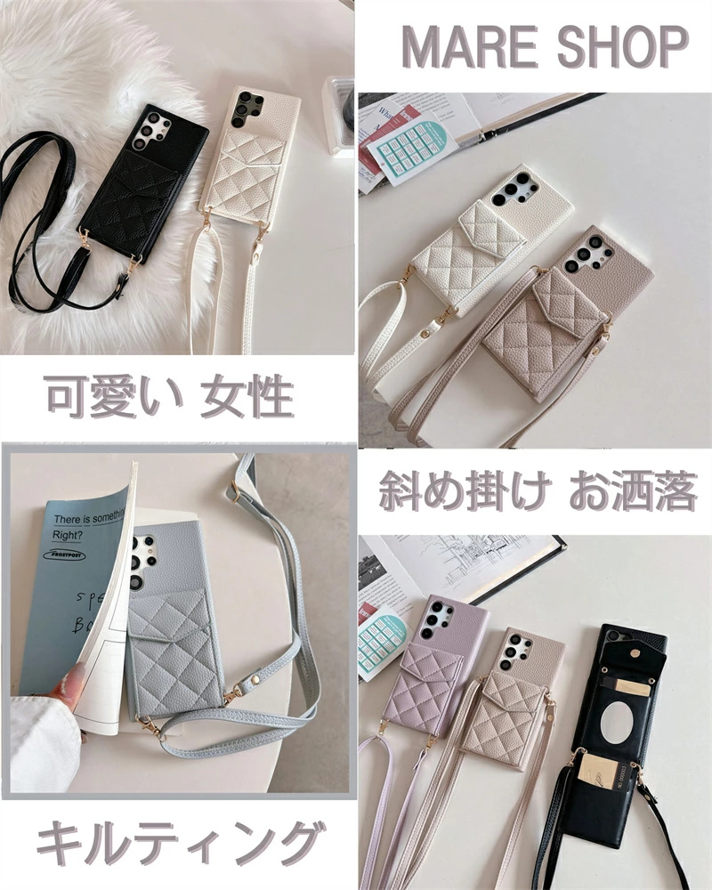 ミラー付き GalaxyA54ケース ショルダ...の詳細画像1