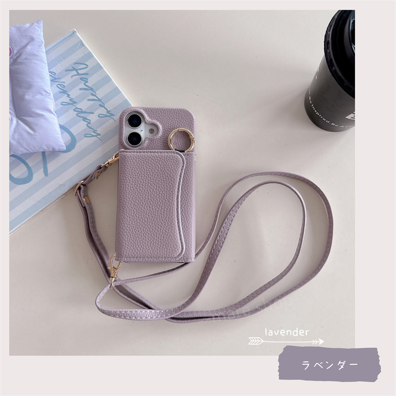 ラー付き ショルダー タイプ OPPO A3 5G ケース カード収納 ミラー付き