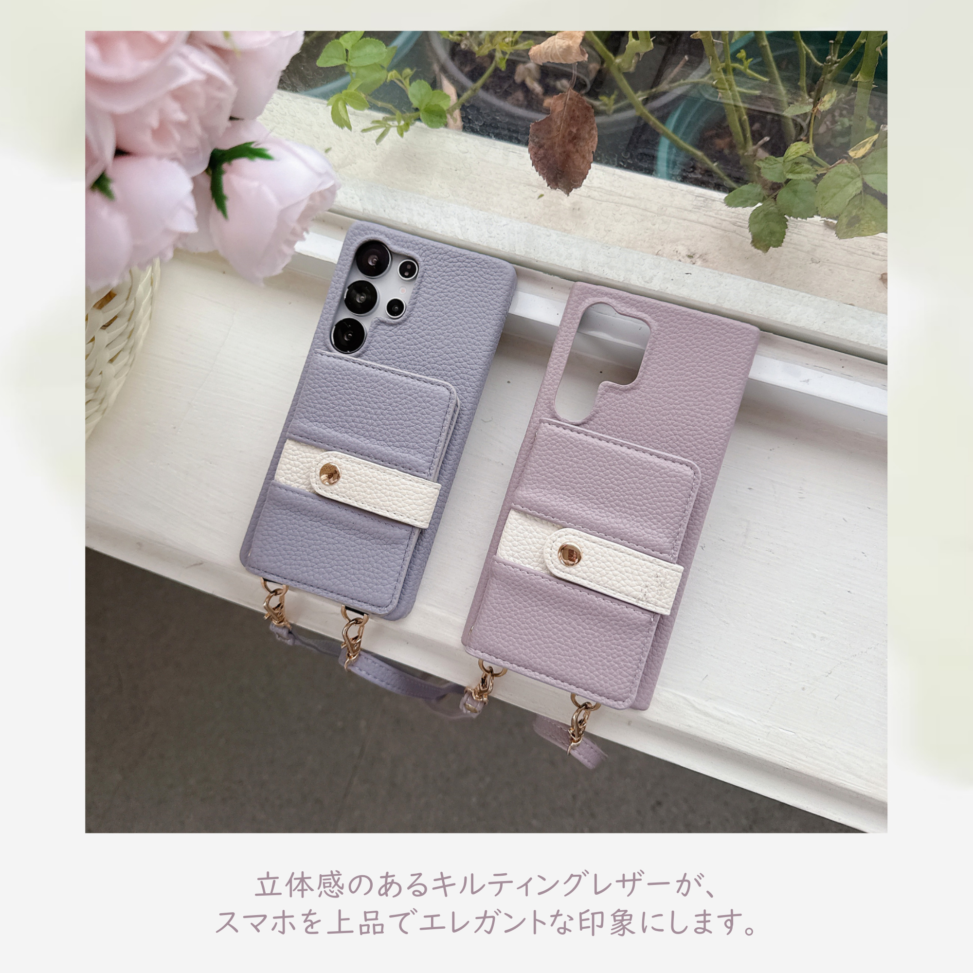 鏡 携帯ショルダー バイカラー OPPO Reno13 A ケース Reno11 ミラー
