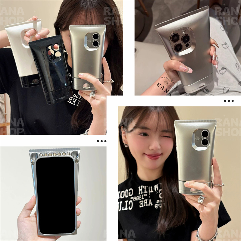 洗顔料チューブ iphone16 ケース 韓国風 iphone15 iphone14 iphone13