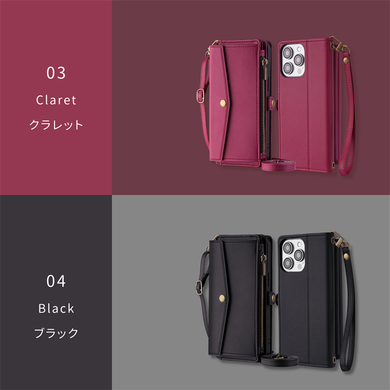 Xperia ケース 手帳型 ショルダータイプ...の詳細画像4