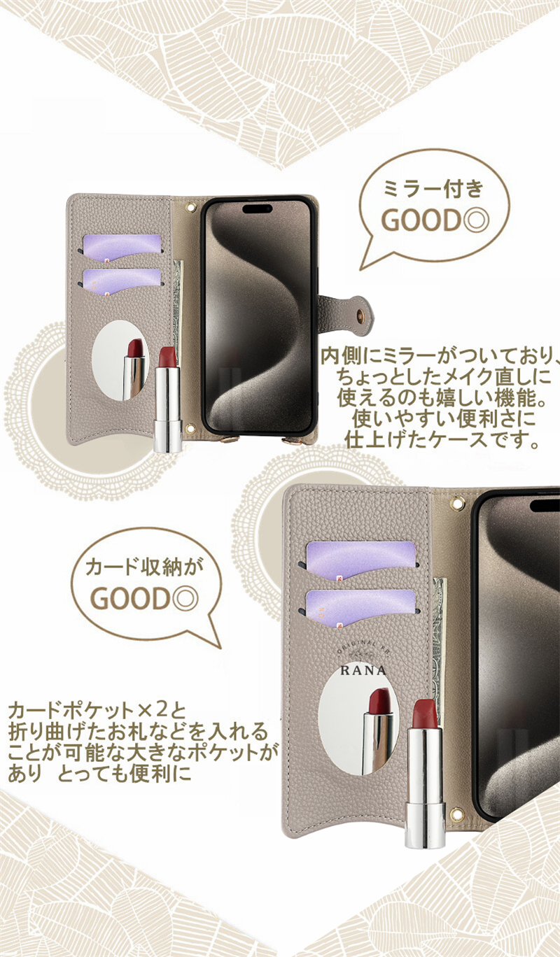 ミラー付き iphone17 16 ケース i...の詳細画像4