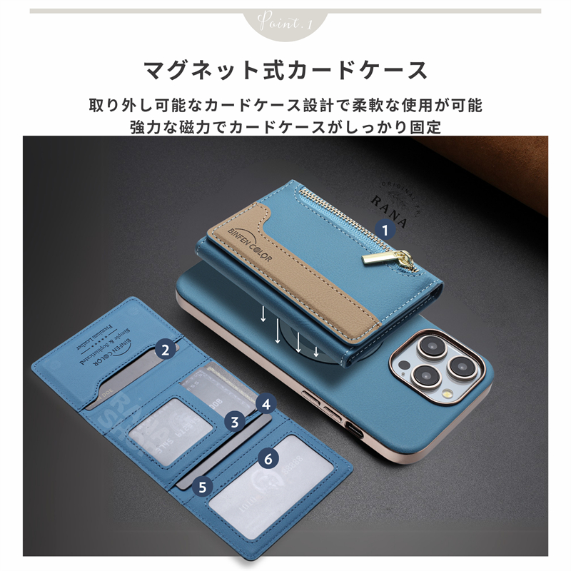 ジッパーポケット iPhone 16 ケース ...の詳細画像4