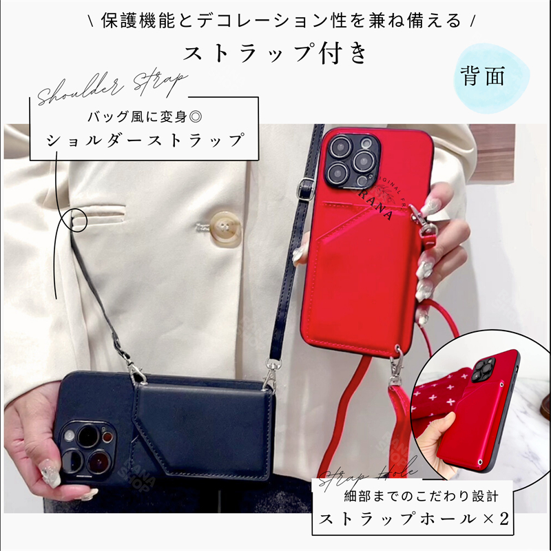 ストラップ2本付き OPPO A3 5G ケース かわいい Reno11 A 小銭入れ