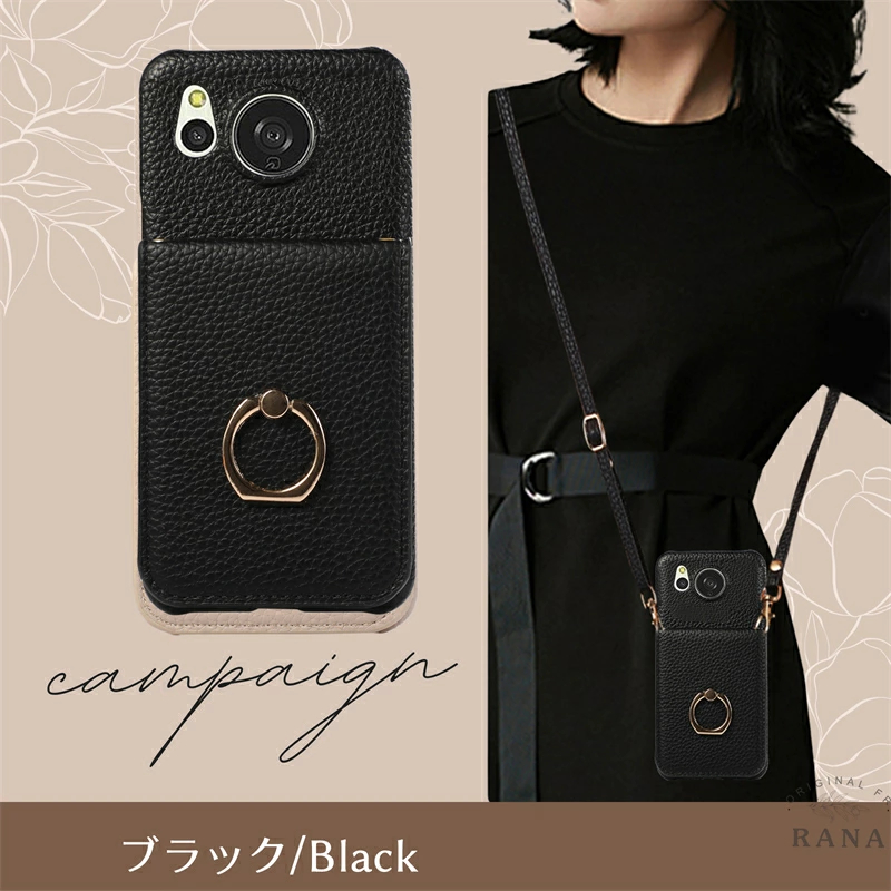 鏡付き AQUOS wish6 5 4 3 ケース ショルダー R11 R9 R8 R10 pro