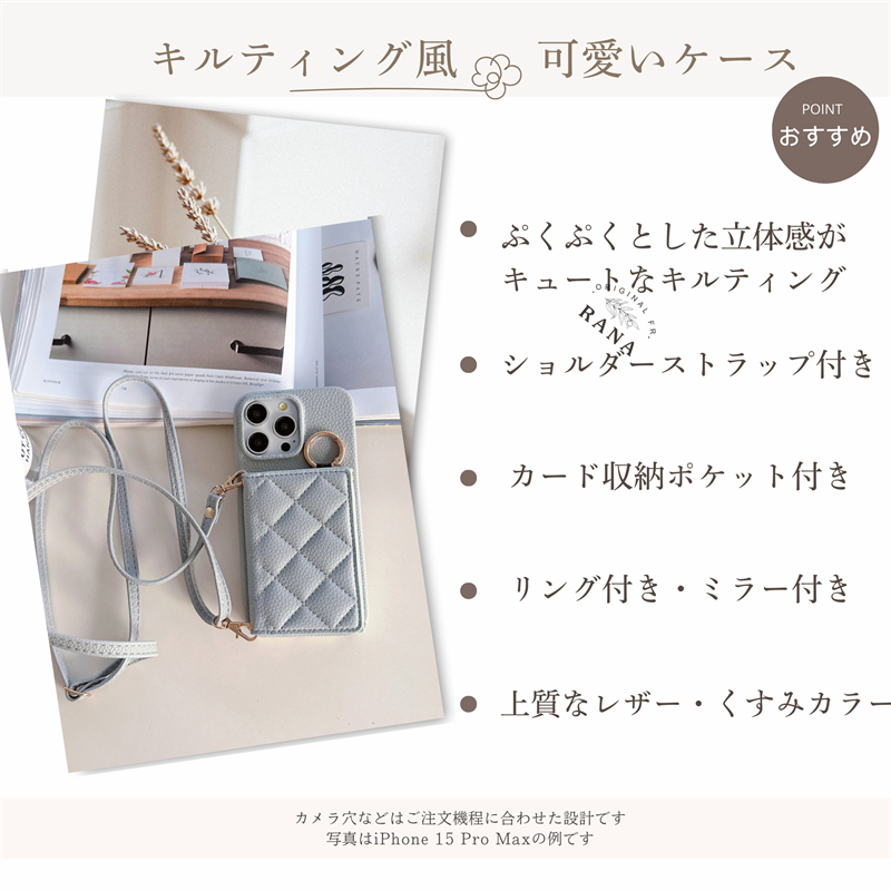 鏡付き OPPO Reno11 A ケース シ...の詳細画像3