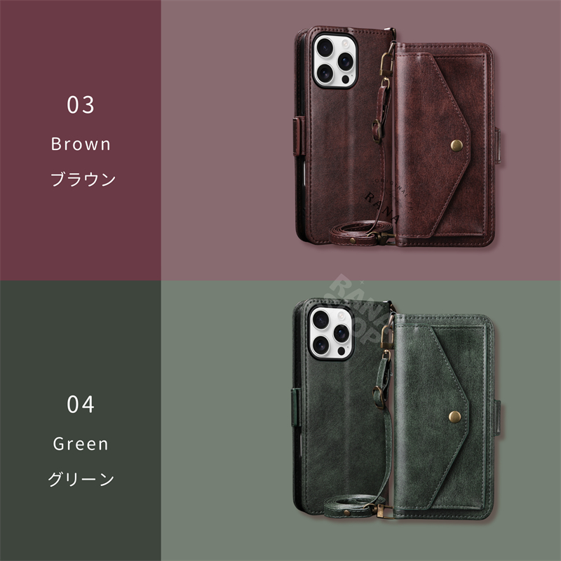 Redmi 14C ケース 手帳型 ショルダー タイプ スマホケース ストラップ