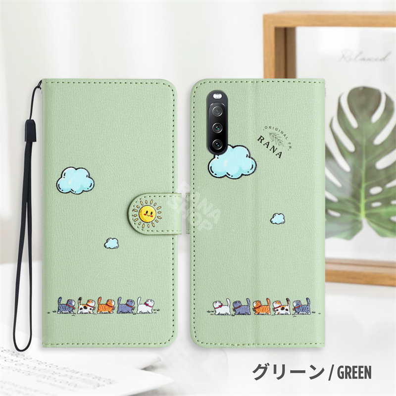 猫柄 Xperia 1 VIII VII VI マーク6 10 V マーク5 ケース 手帳型 携帯