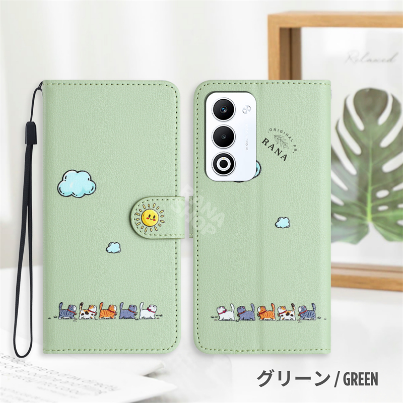 猫柄 OPPO A5 5G A5x Reno 14 ケース 手帳型 携帯ケース キャラクター