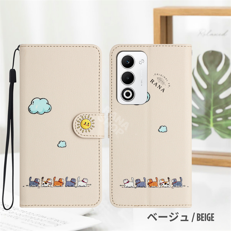 猫柄 OPPO A5 5G A5x Reno 14 ケース 手帳型 携帯ケース キャラクター