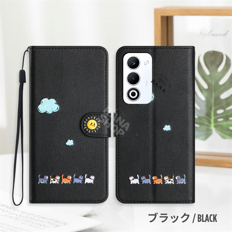 猫柄 OPPO A5 5G A5x Reno 14 ケース 手帳型 携帯ケース キャラクター