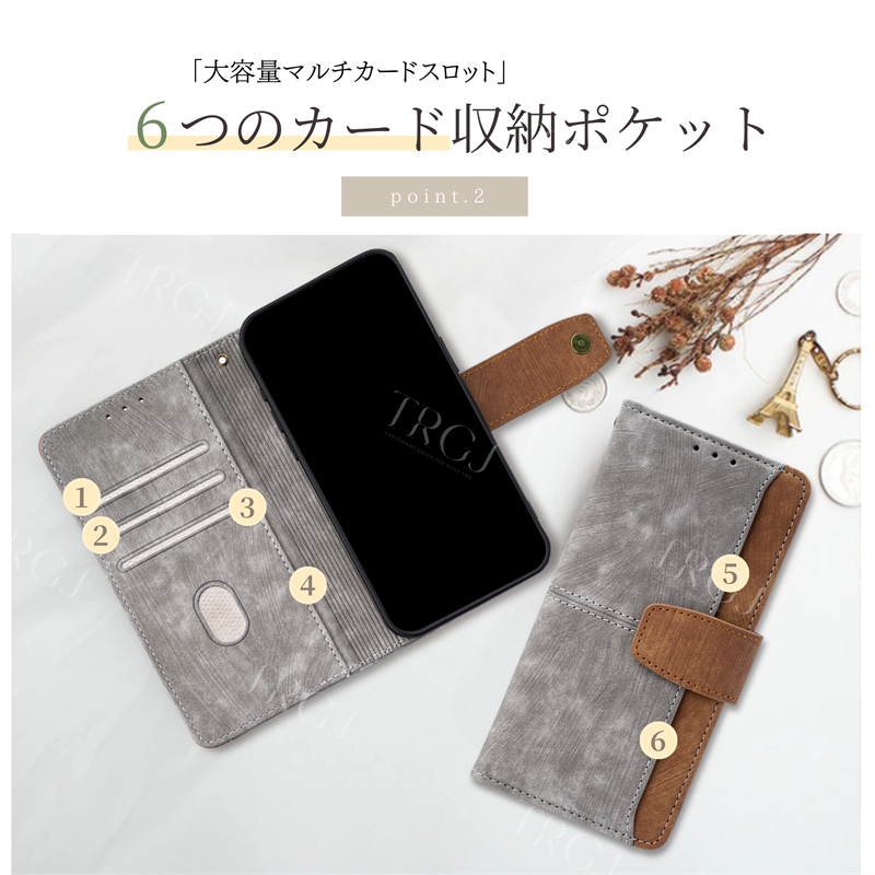 らくらくスマートフォン F-53E 手帳型ケース レザー arrows We2 Plus ケース 耐衝撃 arrows N F-51C ケース 手帳型 スタンド機能 arrows Be4 Plus F-41A ケース |  | 05