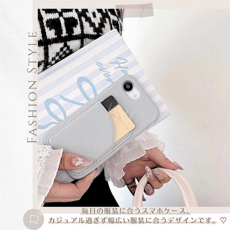 カード入れ iPhone16 e 13 12 11 pro max 背面カバー アイフォン se 第三世代 スマホケース iPhone14 Pro 13mini Pro Se2 カードケース iPhone16 pro max |  | 02