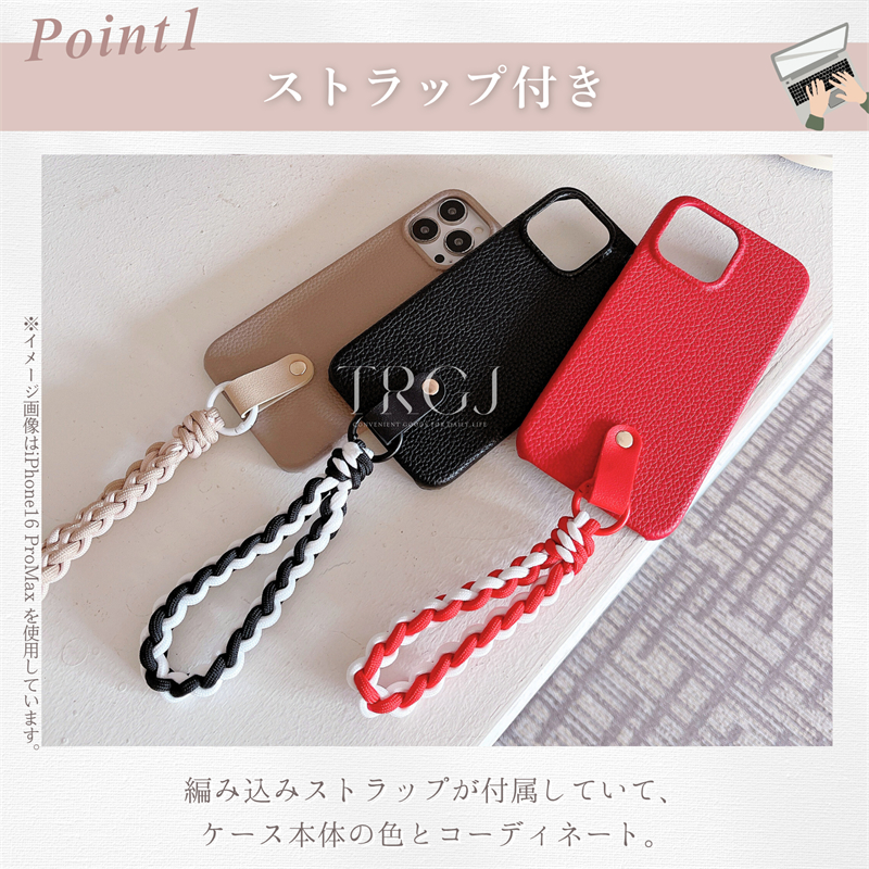編み込み ストラップ付き OPPO a5 a3 5g A5x ケース Reno 14 5G シボ革