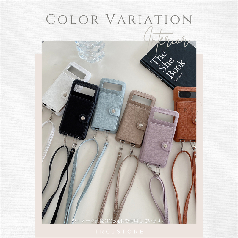 ミラー付き Google Pixel 9 Pro ケース ショルダー Pixel9 ProXL 8A