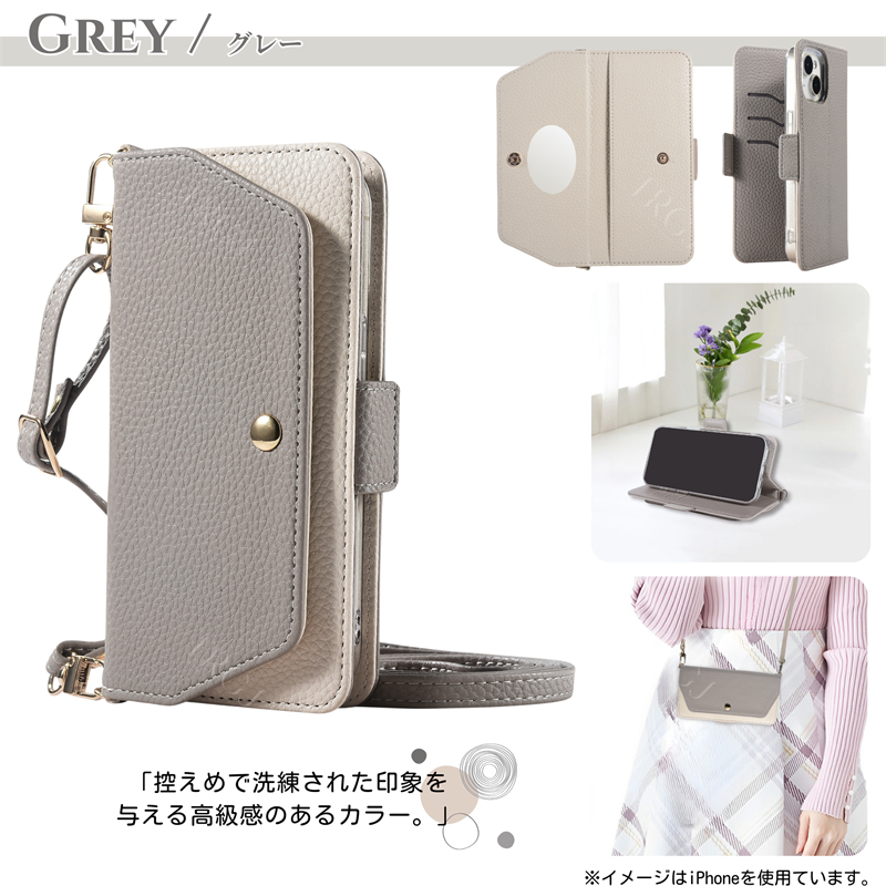 ミラー付き iPhone16 ケース ショルダー 手帳型 小銭入れ iPhone15Pro 15Plus 15Promax iPhone14 ケース ストラップ付き iPhone13mini iPhone13 ケース 可愛い |  | 19
