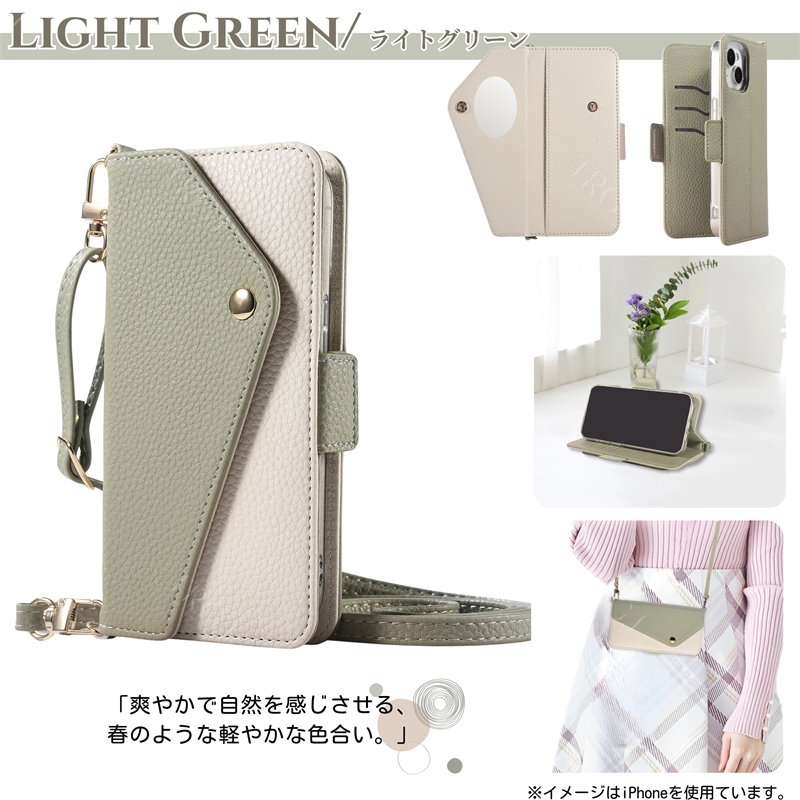 iPhone16 ケース ショルダー 手帳型 小銭入れ iPhone15Pro 15Plus 15Promax iPhone14 ケース カードケース 鏡付 iPhone13mini iPhone13 ケース スマホ 肩掛け |  | 16