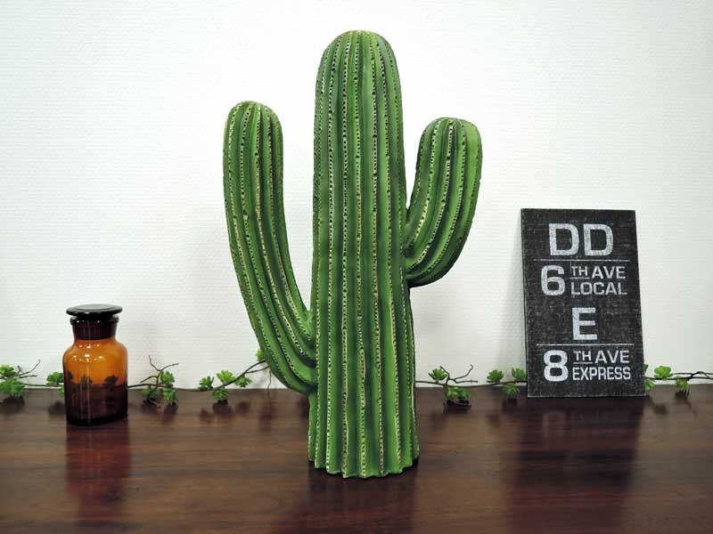 サボテン M 置物 オブジェ カクタス グリーン メキシカン クラシック