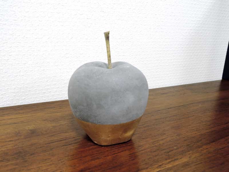 アップル クール オブジェ 置物 林檎 ペーパーウェイト りんご 無機質 