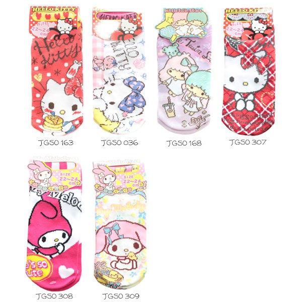 8足でメール便送料無料 サンリオ レディース ソックス くるぶし キャラクター 靴下 ルームソックス Jgs Sanrio Ladies Babu 通販 Yahoo ショッピング