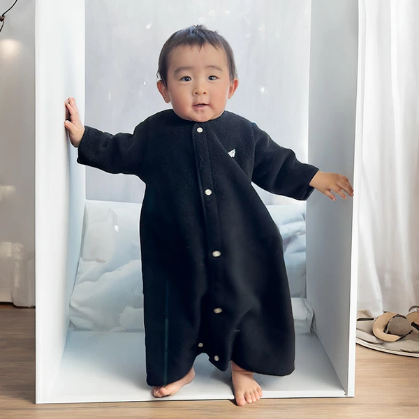 アンナニコラ AnnaNicola 厚手 袖付き マイクロフリース スリーパー 着る毛布 日本製