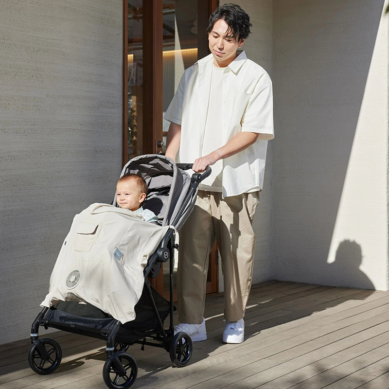 空調抱っこひもカバー 抱っこ紐 ケープ 空調服 扇風機 ファン 送風 暑さ対策 エルゴ エルゴベビー 紫外線 空冷ケープ 