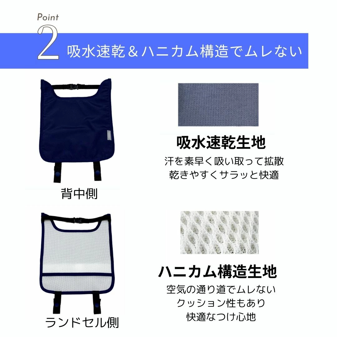 ランドセルパッド 日本製 ひんやりカドリー エイテックス 保冷シート クールパッド 暑さ対策 熱中症対策 吸熱 放熱 冷却パッド ハニカムメッシュ 蒸れ対策