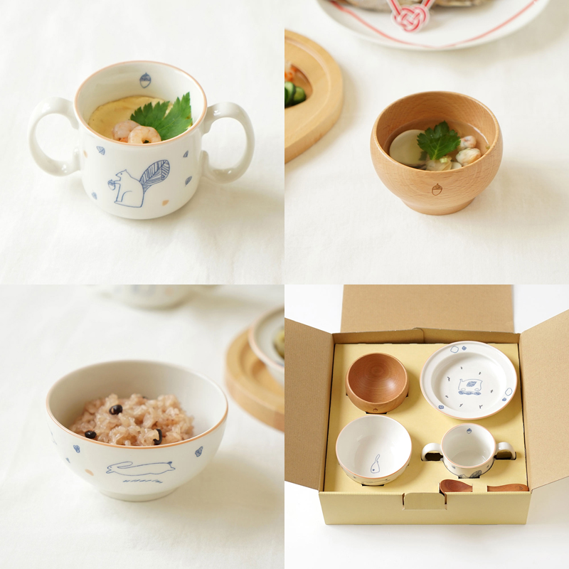 百日祝いセット お食い初めセット ベビー食器セット 初めての食器 フィセル guri ぐり hoppetta