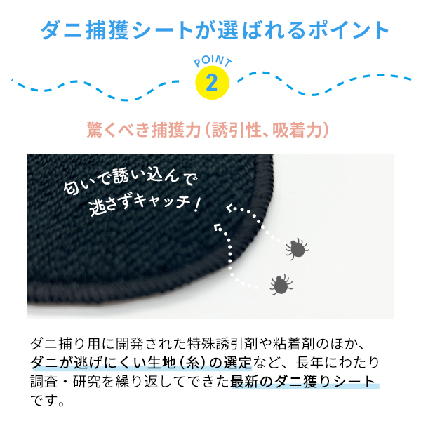アトピー協会推薦品 ダニから守る 安心日本製 ダニ捕りシート
