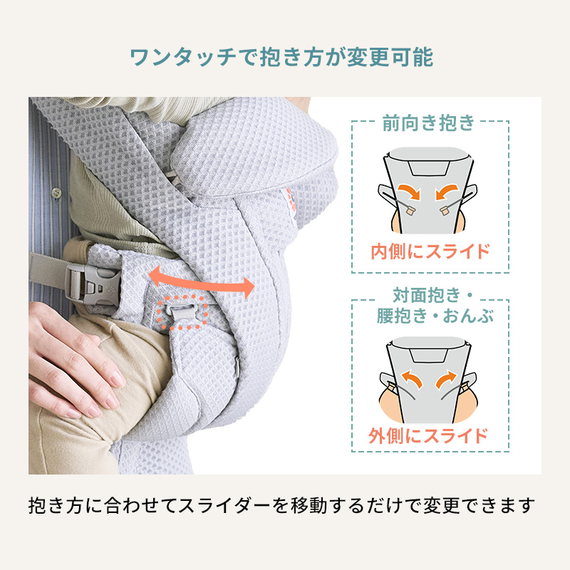 【最新モデル】エルゴベビー オムニ デラックス フルメッシュ 新デザイン ポーチ付き 日本正規品 ergobaby OMNI Deluxe 抱っこ紐 5ポケット Soft Flex