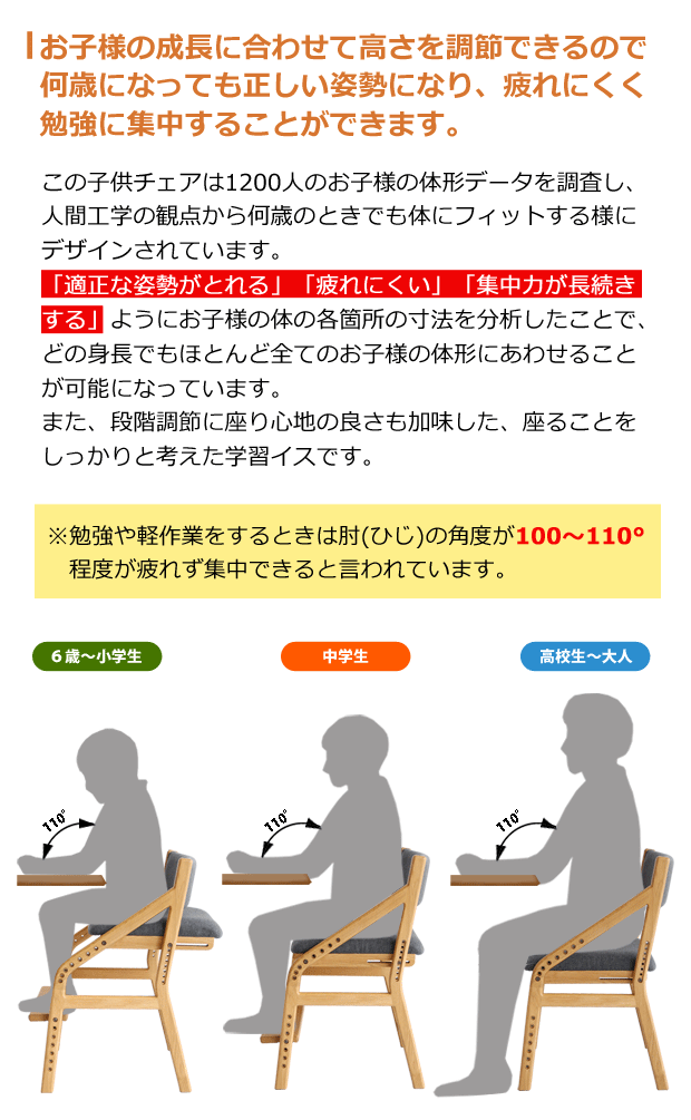 学習椅子 学習イス E Toko イートコ 頭がよくなる子供用学習チェア 学習椅子