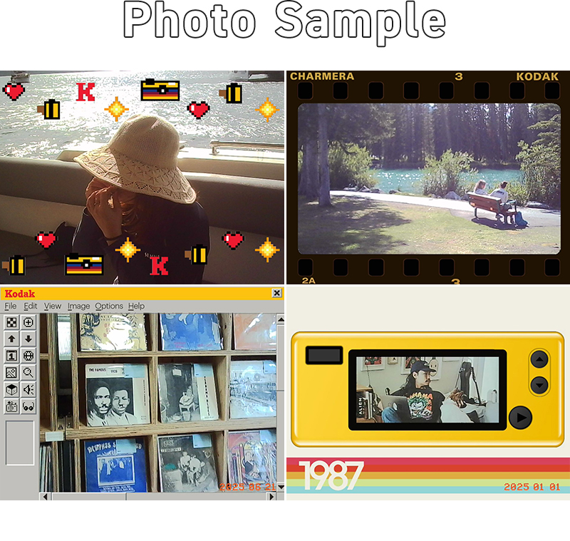 小型デジタルカメラ KODAK Charmera ブラインドボックスコレクション ランダム 単品1個 6種+シークレット1種 トイカメラ コレクション デジタルカメラ