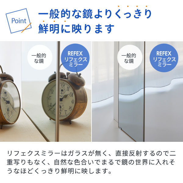割れない鏡「リフェクスミラー」