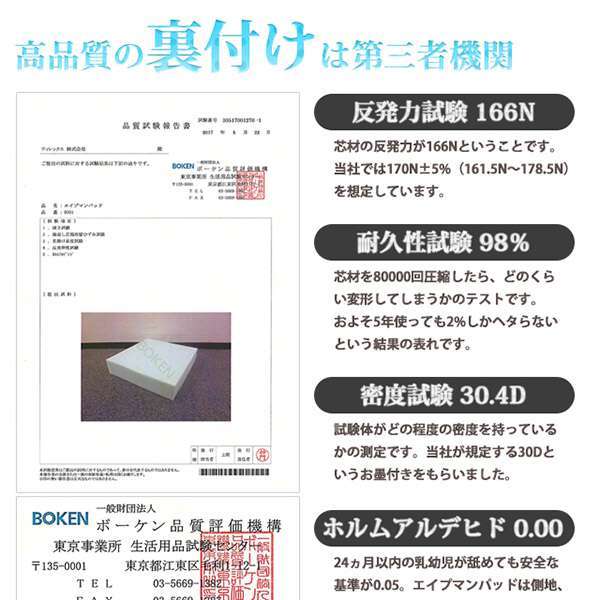 【最終値下げ】エイプマンパット シングル　ミッドグレー 楽天市場】エイプマンパッドの通販