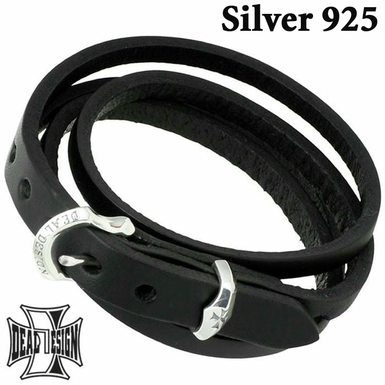 DEAL DESIGN 黒ビーズブレスレット DEAL DESIGN 31日までポイント5倍 ディールデザイン レザー