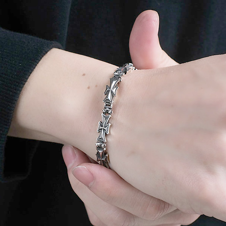 DEAL DESIGN（ディールデザイン） ロング クロス ブレス シルバー