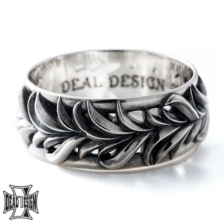 ターコイズシルバーリング　シルバー925 【DEAL DESIGN】廃番 DEAL DESIGN（ディールデザイン） リリー リーフ シルバー リング 指輪