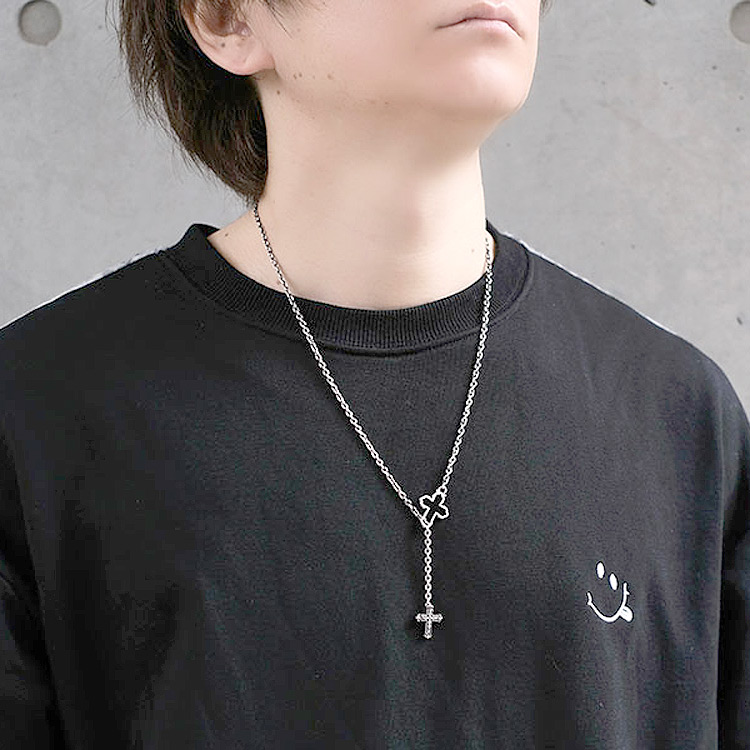 DEAL DESIGN（ディールデザイン） プロップ クロス ロザリオ シルバー