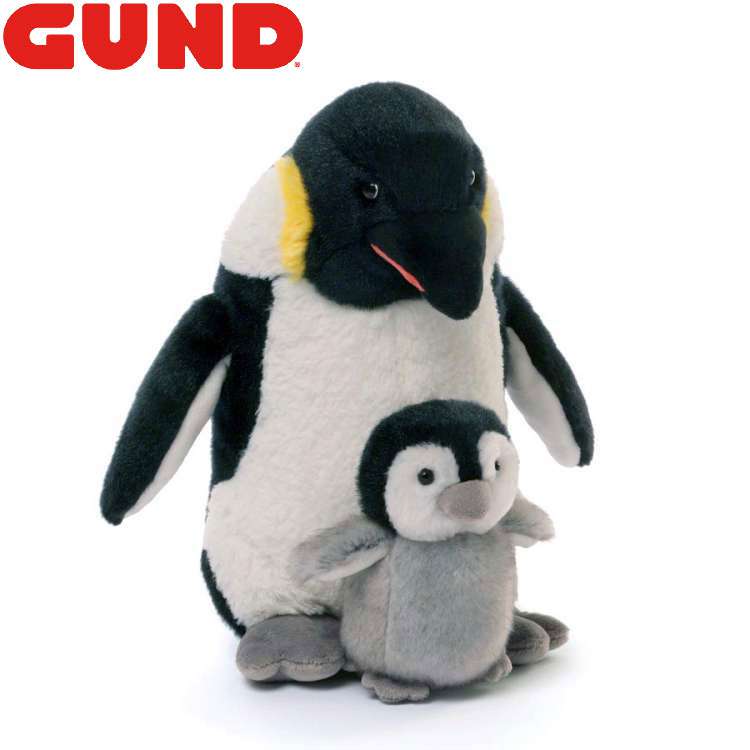 GUND luxury ガンド ぬいぐるみ ペンギン & ベビー 皇帝ペンギン ぺんぎん パパペンギン Penguin 人気 ブランド ギフト 贈り物  プレゼントに最適